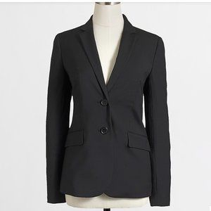 J Crew Black Blazer Suiting in lightweight wool